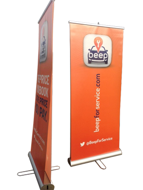 Retractable Roll-Up Stand Banner Double Side